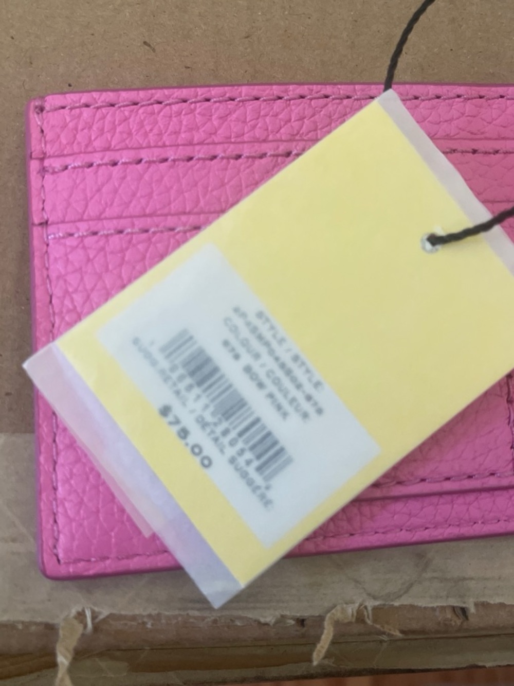 Marc Jacobs Bow Pink Card Case - Picture 3 of 4